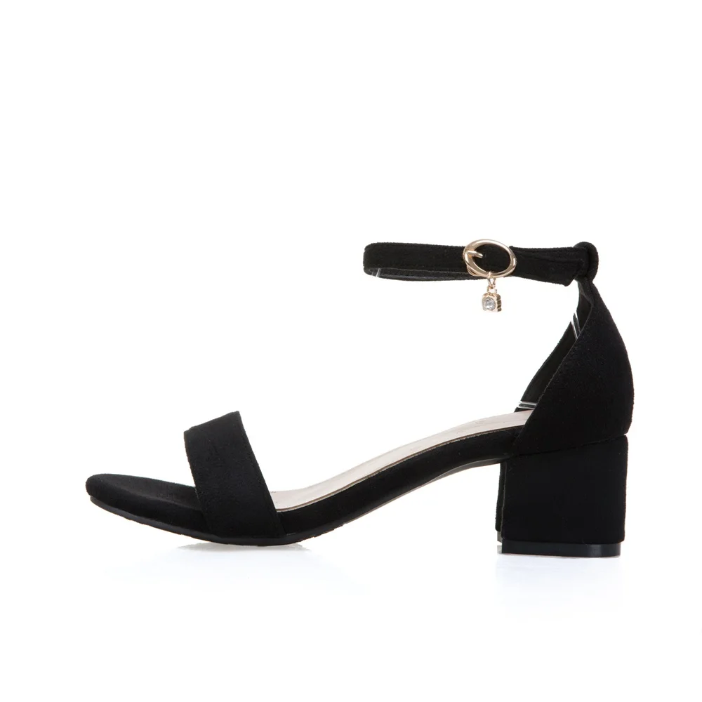 Mesuoto плюс Размеры замши Туфли с ремешком и пряжкой квадратный ботинки на среднем