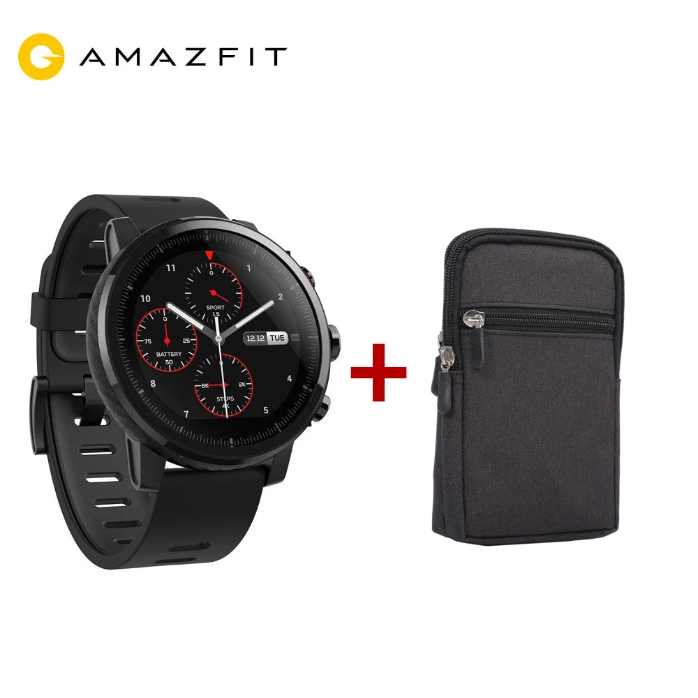 Strat2BC-GRB Xiaomi mi Huami Amazfit 2 Amazfit Stratos 2 умные часы мужские с gps Xiao mi часы PPG пульсометр 5ATM - Цвет: Strat2BC-GRB