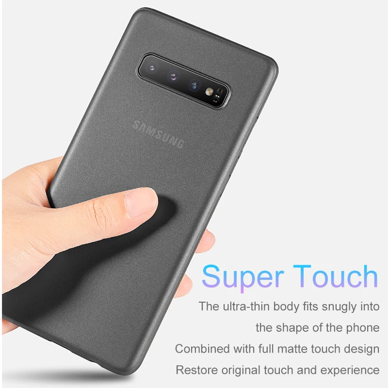 Ультратонкий 0 3 мм чехол для телефона Samsung Galaxy S8 S9 Plus Note 8 9 матовый прозрачный ПК