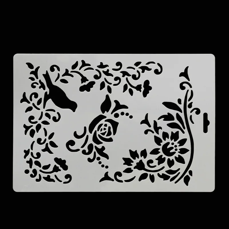 Цветок Птица помадка торт трафарет кекс Свадебные украшения шаблон формы