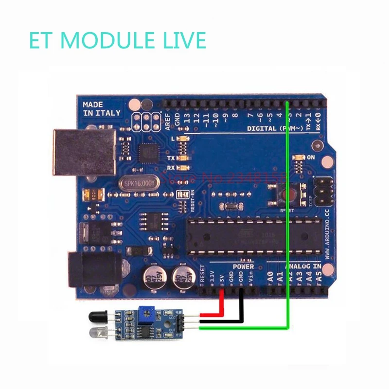 Инфракрасный модуль датчика обхода препятствий для Arduino Smart Car Robot 3 проводной