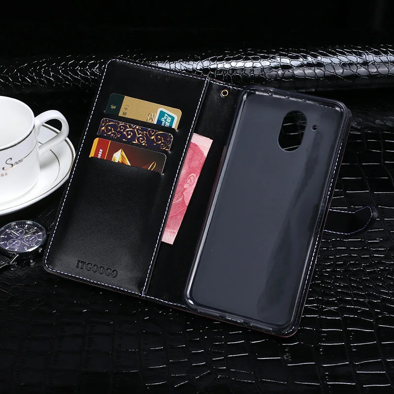 Itgoogo для htc Desire 526G + чехол Роскошный кожаный флип защитная задняя крышка-чехол
