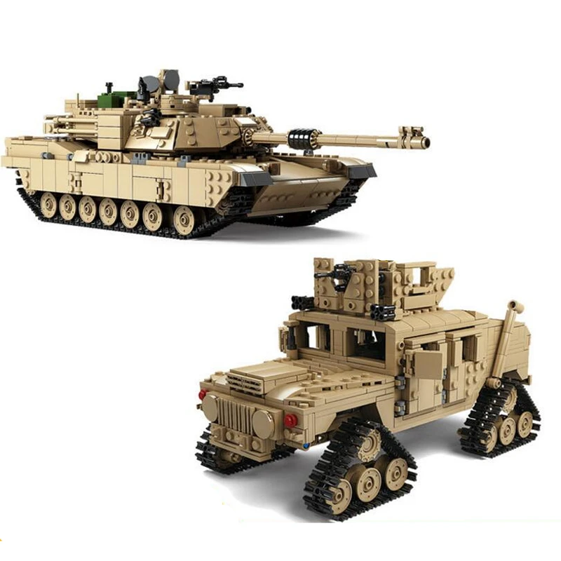 

1463 шт. военные бак M1A2 Танк строительные блоки игрушки 1:28 Абрамс MBT модель, строительные блоки, игрушки для детей