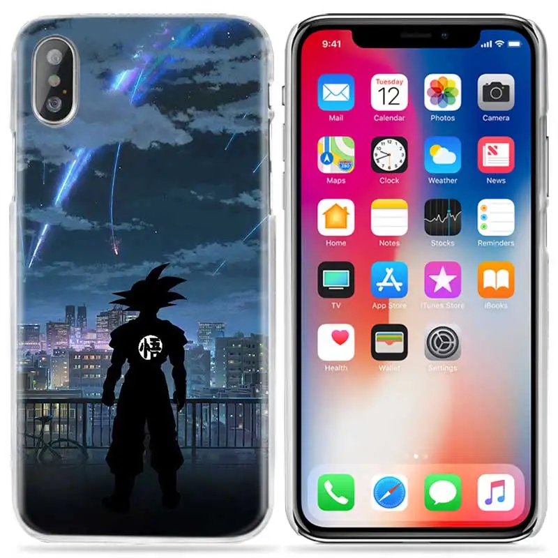 Чехол Naruto Dragon Ball для iPhone XS Max XR X 10 7S 8 6 6S Plus 5S SE 5 4S 4 5C 6+ 6S+ 7+ 11 жесткий чехол для телефона с аниме