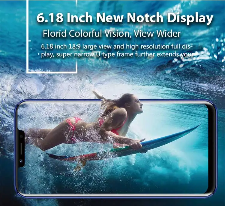 MEIIGOO S9 6,1" FHD полноэкранный мобильный телефон с функцией распознавания лица 5000 мАч 4 Гб ОЗУ 32 Гб ПЗУ Android 8,1 восьмиядерный смартфон MTK6750T 4G LTE