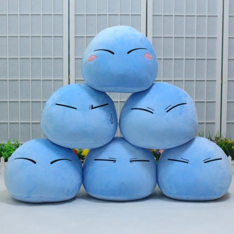 

Tensei Shitara Slime Datta Ken Rimuru Tempest косплей мягкая искусственная синяя милая мягкая и плюшевая мультяшная кукла