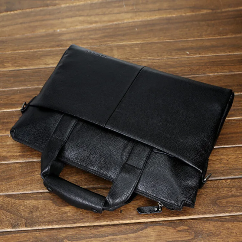 Мужские сумки из натуральной кожи деловая сумка для ноутбука брендовый