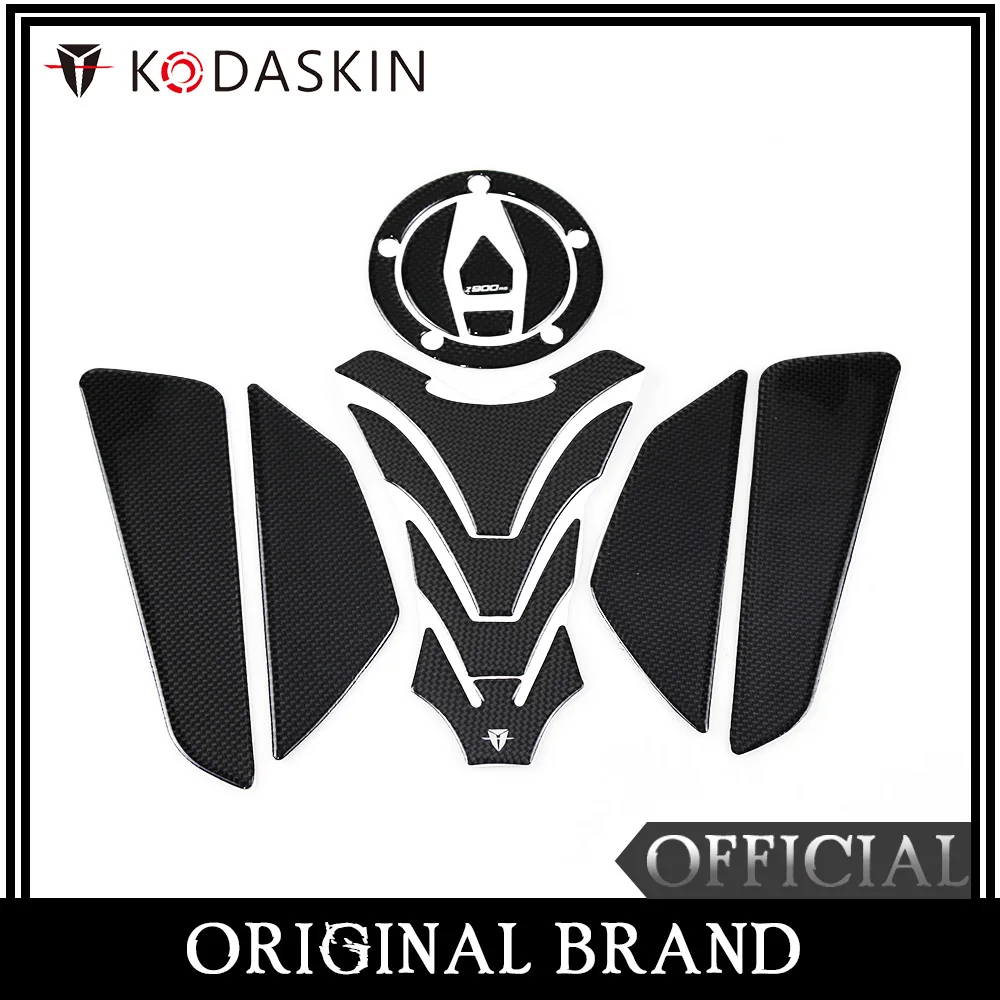 KODASKIN 3D настоящий углеродный Z900RS газовый топливный бак крышка Защитная Наклейка