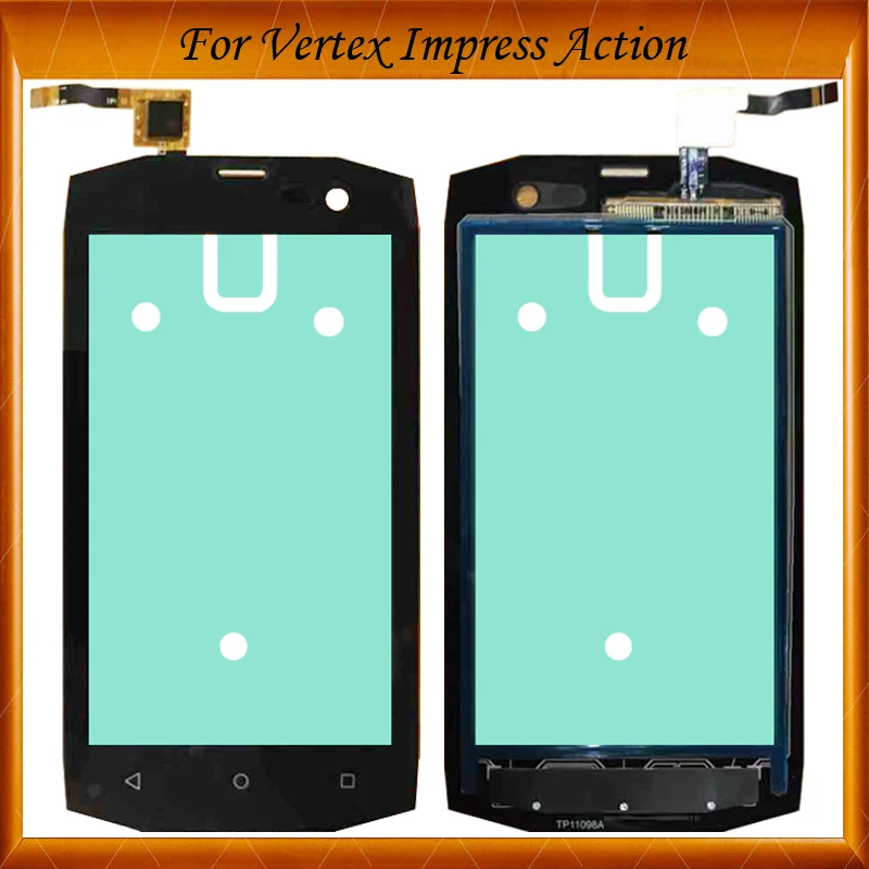 100% хорошо работает 4 дюйма для Vertex Impress Action сенсорный экран дигитайзер стеклянная