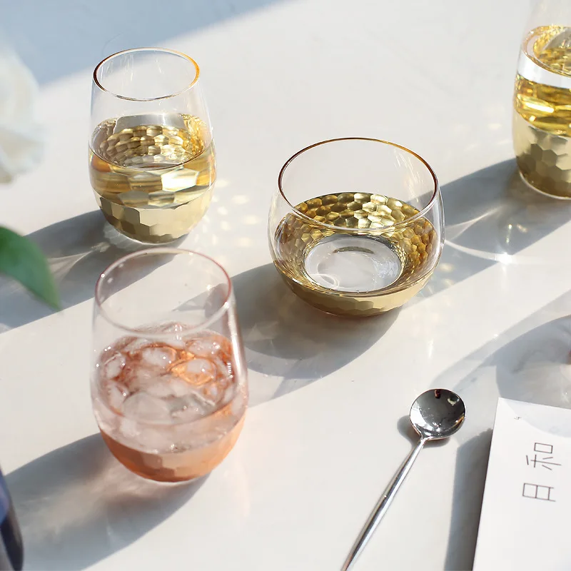 Gold Plated Grass Beer Mugs Western American style Luxury Golden Milk/Tea/Fruit Juice Cup and Mug Creactive Drinkware | Дом и сад