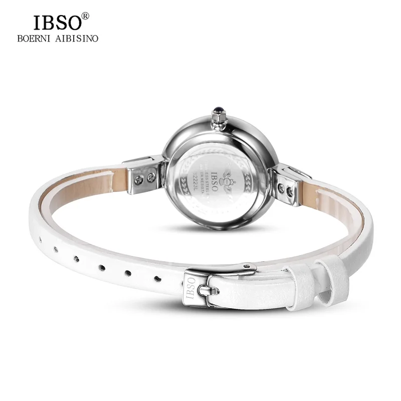 IBSO, новые модные утонченные женские часы,, ремешок из натуральной кожи, кварцевые часы, женские повседневные часы-браслет, Montre Femme