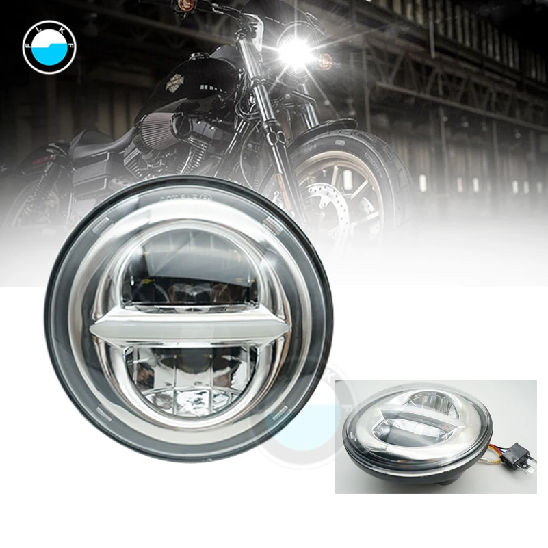 1 шт. 5 75 дюймов светодиодные фары DRL для мотоцикла Sportster 883 XL883 FXCW/C FXS FXSB FXSBSE FXST FXSTB FXSTC