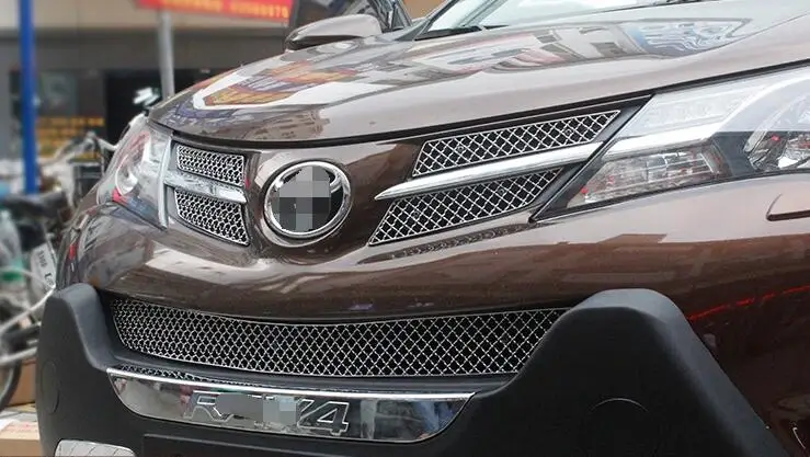 304 нержавеющая сталь модификация автомобиля Передняя решетка гоночные Грили