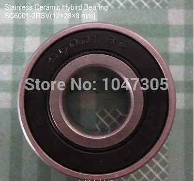 SC6001 2RS барабанные запчасти из нержавеющей стали керамические подшипники 12x28x8