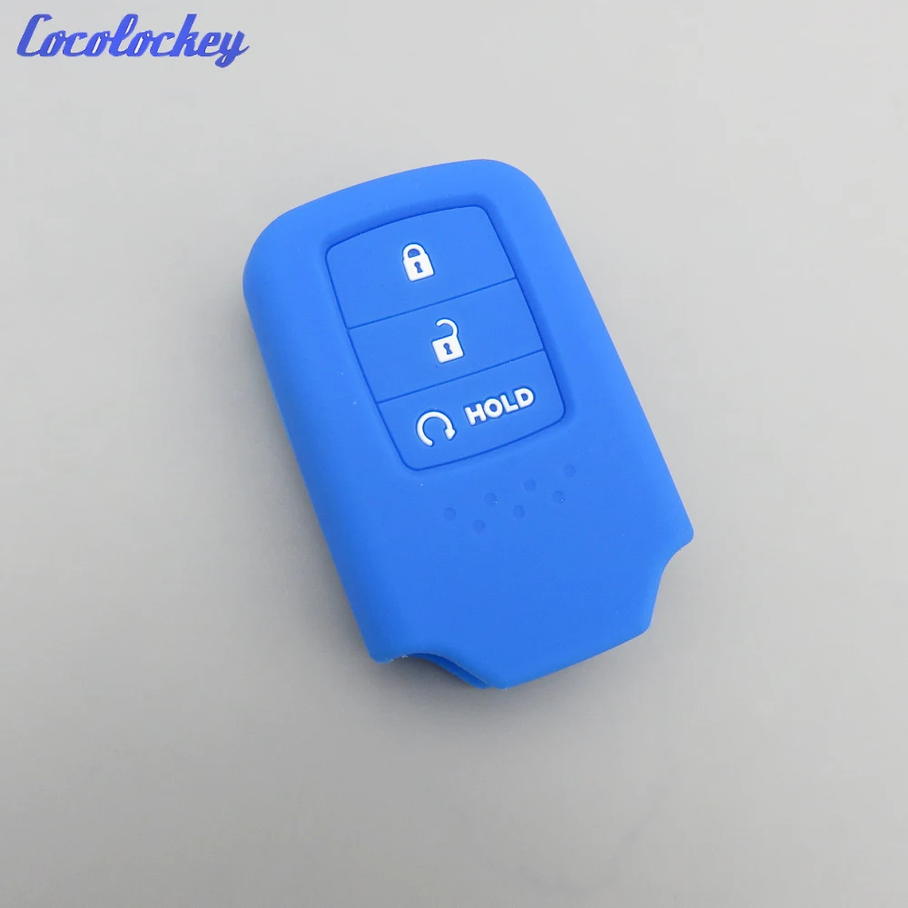 Cocolockey Silicone Key Fob Cover Case Shell for Honda CITY 2017 Accord Vezel Civic Pilot CRV HRV JAZZ Remote Keyless Holder | Автомобили