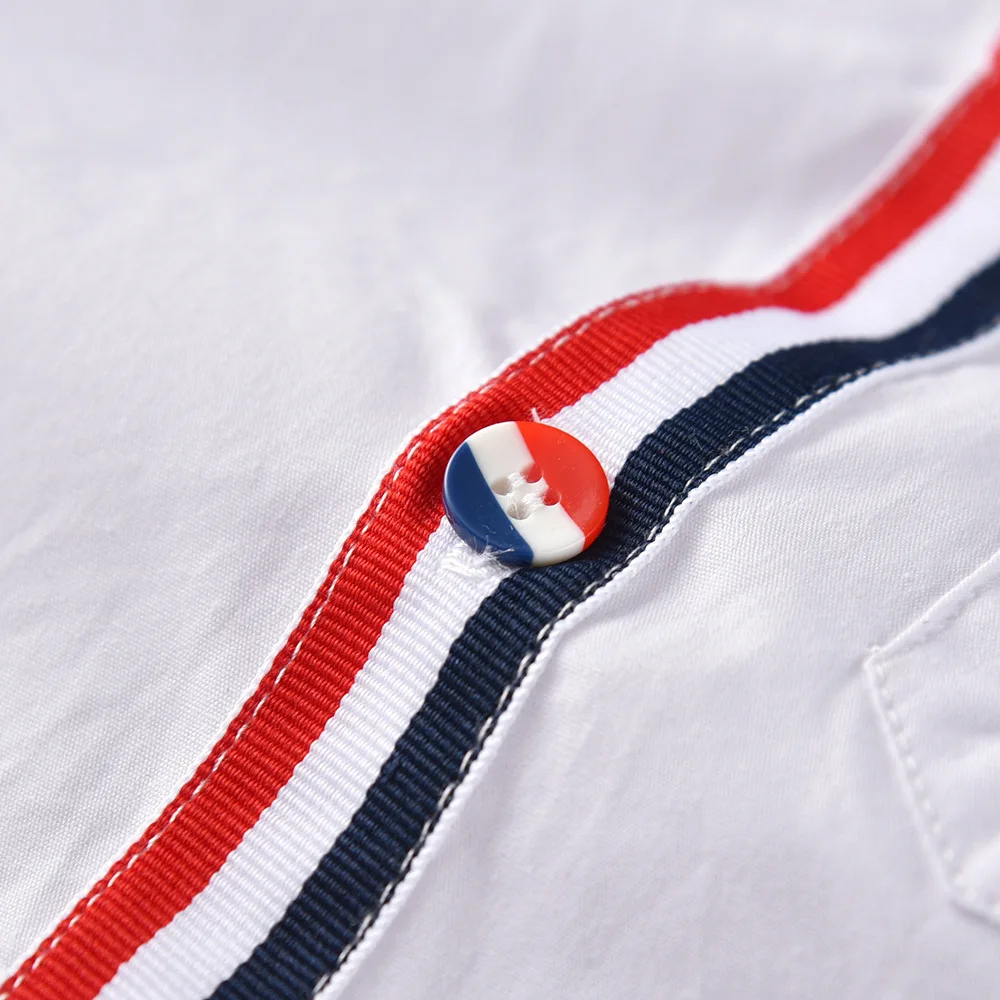 Новинка 2019 года рубашки с длинными рукавами белые для мальчиков сезон