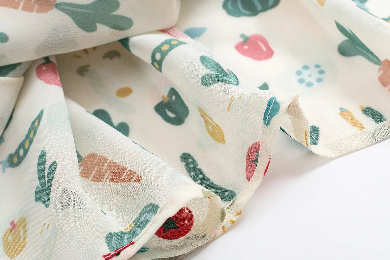 Летняя винтажная женская шифоновая юбка с растительным принтом высокой талией