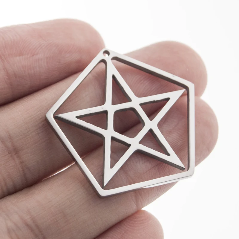 Ожерелье с шаровой звездой и подвеской Pentacle ювелирные изделия из нержавеющей