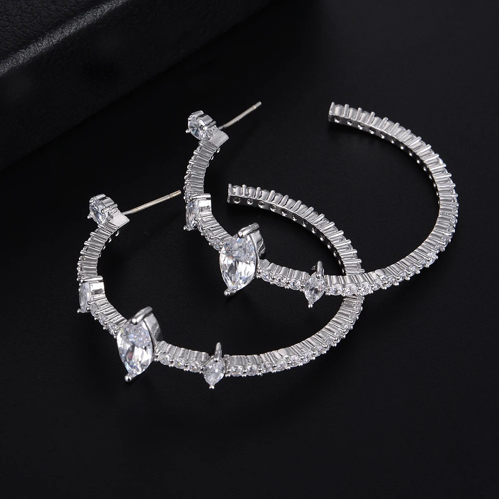 Missvikki Подвески Серебро 925 Оригинальный boucle d'oreille femme крапановая закрепка CZ