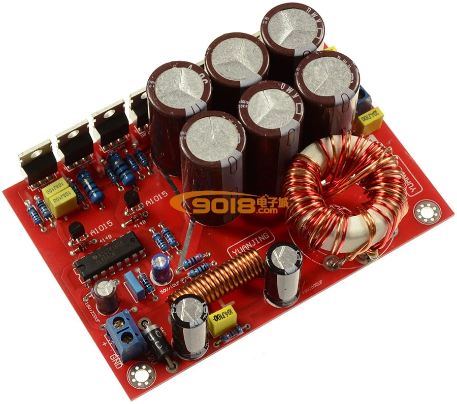 Усилитель напряжения на выходе 180 Вт постоянный ток 12 В один положительный