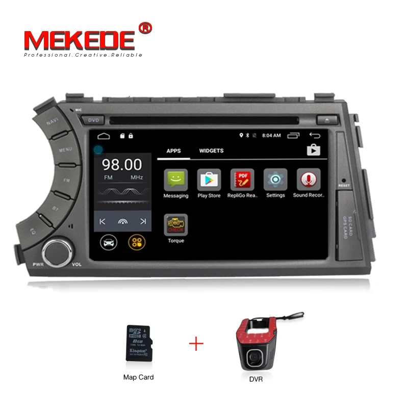 4G wifi Android 7,1 автомобильный dvd-плеер радио для Ssang yong Ssangyong Actyon Kyron 2005-2013 с gps Navi мультимедиа - Цвет: Car dvd DVR