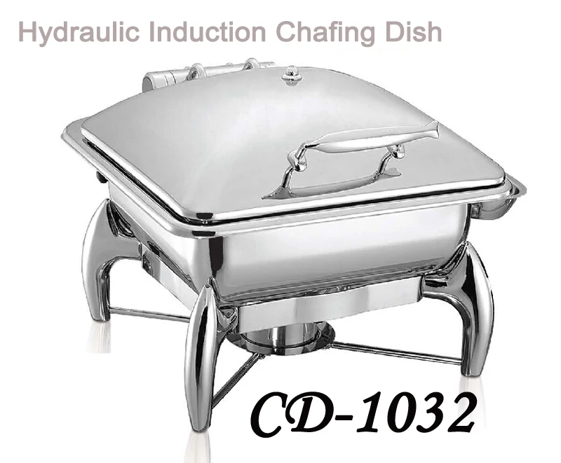 Гидравлическая Индукционная жаровня с 2/3GN сковородкой для еды 6L Буфетная плита