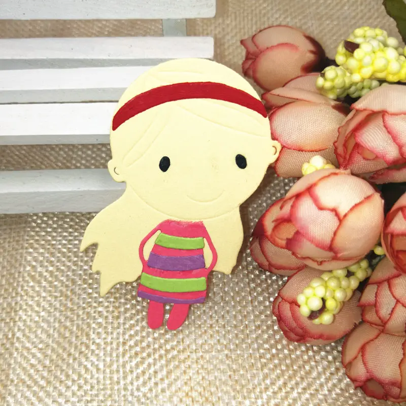 2019 новые милые девушки металлические трафареты для пресс формы шаблон