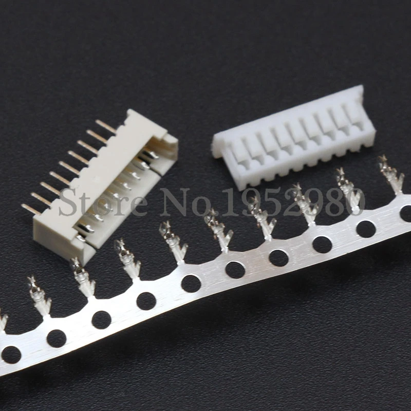 100 набор 1 25 мм Коннектор с шагом Micro JST горизонтальный прямой контакт