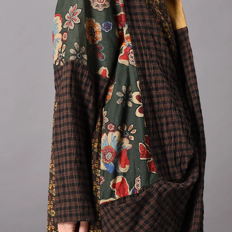 Новинка весны 2019 года. Элегантное женское платье в стиле пэчворк. Женское с