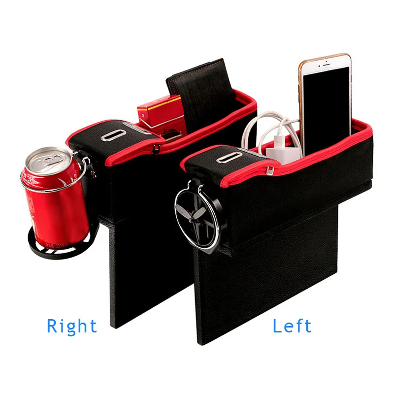 Модная Автомобильная консоль коробка для хранения сидений монета боковой карман