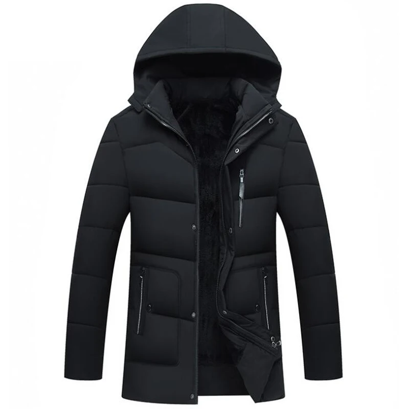 Новинка зимнее пальто мужская верхняя одежда бархатная Толстая куртка Мужская