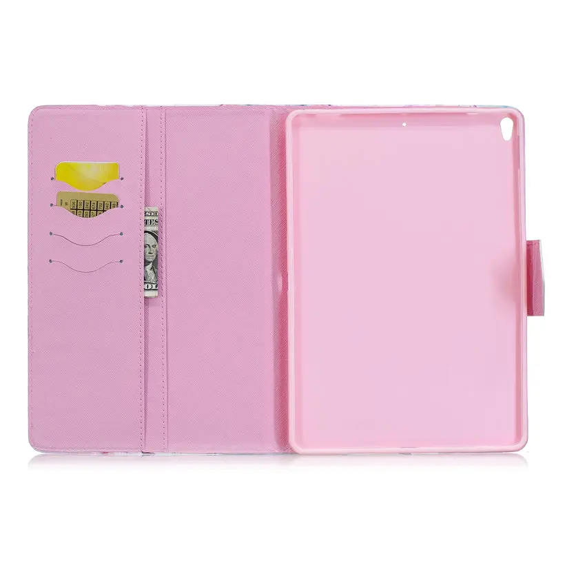 

Tablet Case For Apple iPad pro 10.5'' 2017 A1701 Smart Cover Fashion Girl Cat Flip Stand Silicone PU Leather Skin Funda