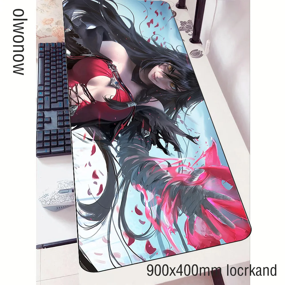 Сексуальный коврик для мыши 900x400x3 мм игровой с HD рисунком большой геймер