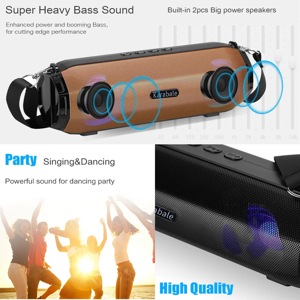 Большой Мощность Bluetooth Динамик супер бас Портативный Беспроводной громкий s