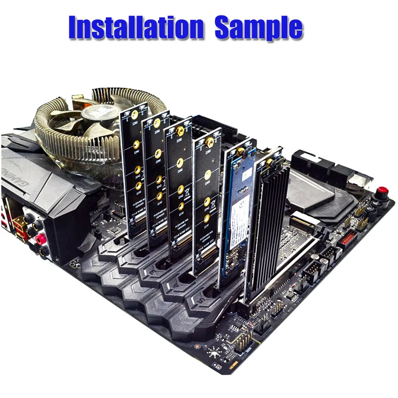 PCIE для M2 адаптер NVMe SSD M2 PCIE X1 Райзер PCI-E PCI Express M ключ разъем поддерживает 2230 2242 2260 2280 M.2 SSD полной скорости