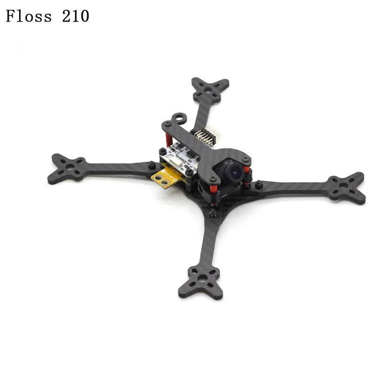 rc racing mini carbon fiber quadcopter drone parts frame floss qav fpv 210mm | Игрушки и хобби