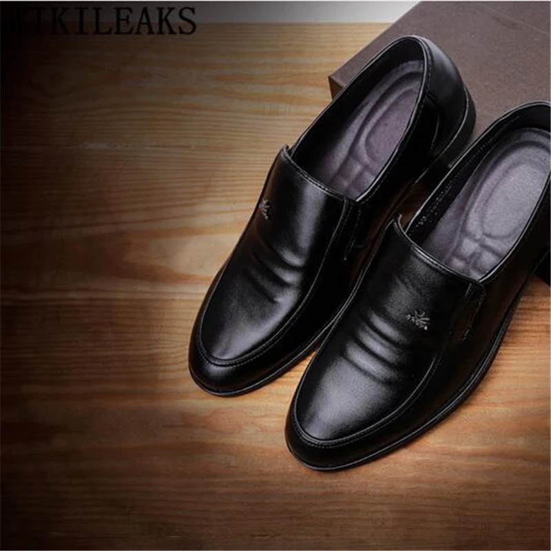 Лоферы мужские деловые брендовые черные офисные туфли коричневые Классические