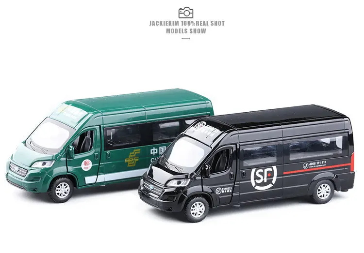 Высокая имитация 1:32 Ford TRANSIT Vans легкосплавная модель автомобиля металлические литые игрушки транспортные средства с откидной спинкой мигающие музыкальные
