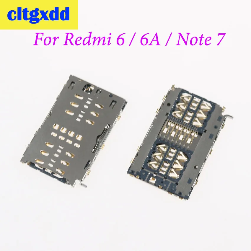 Cltgxdd для Xiaomi Redmi 6 6A Note7 считыватель SIM карт Слот Разъем гнездо Замена