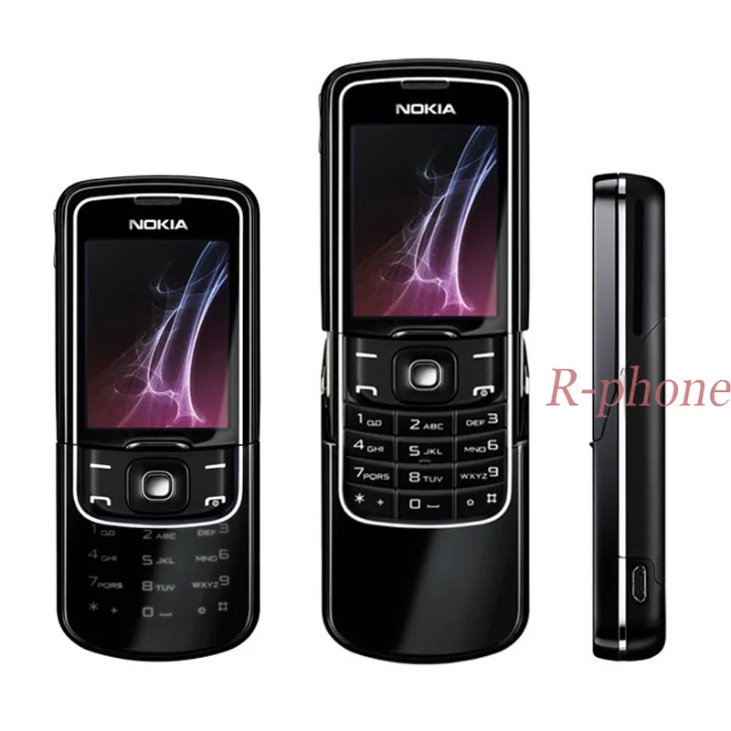 Nokia 8600 Luna мобильный телефон разблокированный 2G GSM сотовый телефон и русская клавиатура и один год гарантии