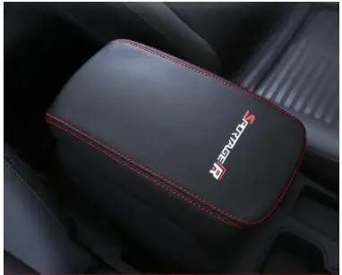 B KIA новое поколение Sportage подлокотник коробка Крышка Особый подлокотник коробка интерьер кожаный чехол Защитная Подушка украшение - Название цвета: B