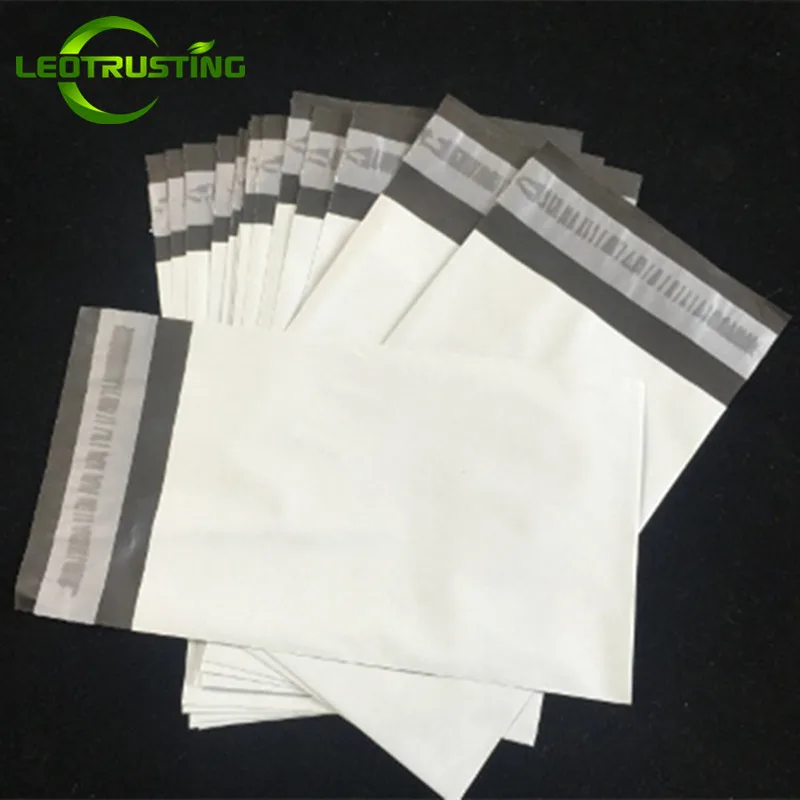 Off-White Poly Mailer Adhesive Envelope Bag Plastic Clothing Gloves Gift Shoe Box Christmas Courier Express Gift Package Pouches