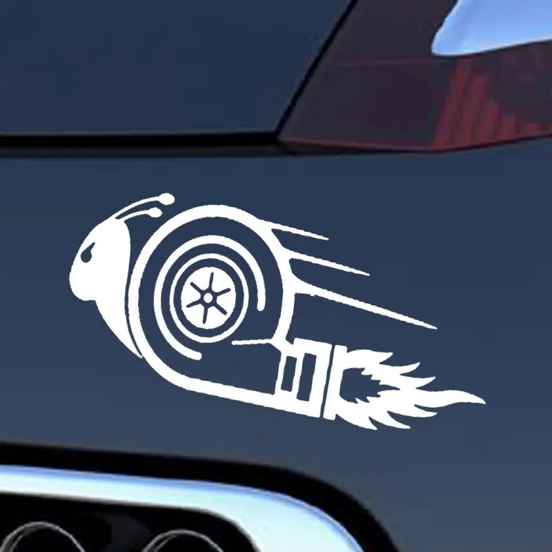 Забавные наклейки для автомобиля с улиткой крутые черный/серебристый декор