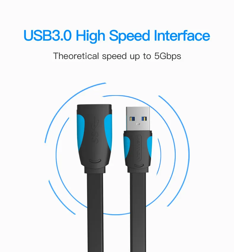 Vention USB 3,0 кабель-удлинитель для мужчин и женщин кабель-удлинитель USB3.0 кабель-удлинитель для ноутбука ПК USB кабель-удлинитель