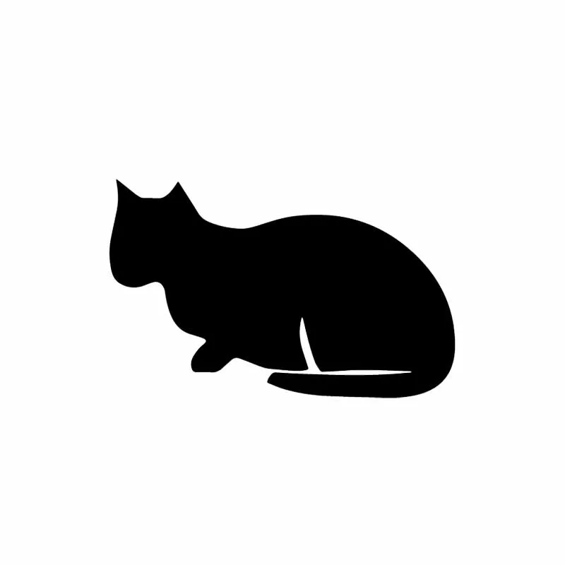 YOJA 23.9X15.1CM Elegant Proud Mysterious Cat Amazing Wall Stickers Toilet Decal T5-0135 | Дом и сад