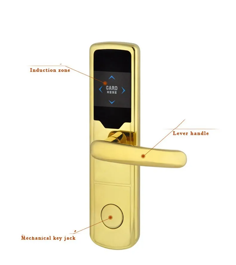 Дверной замок RFID ET668RF для отеля цифровой без ключа с ручным ключом|hotel door lock|digital