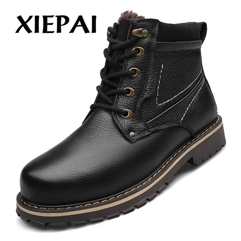 2019 качественные мужские ботинки из натуральной кожи большие размеры 37 52 осенне