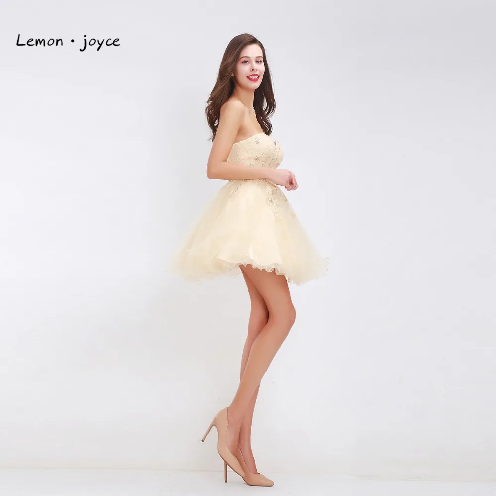 Лимон joyce платья для встречи выпускников 2020 девушек сердечком с открытыми