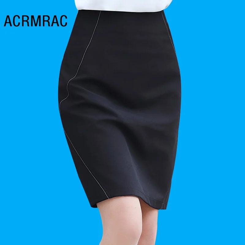 

Women skirt Slim summer Solid color Thin section OL Formal skirt Women 0207