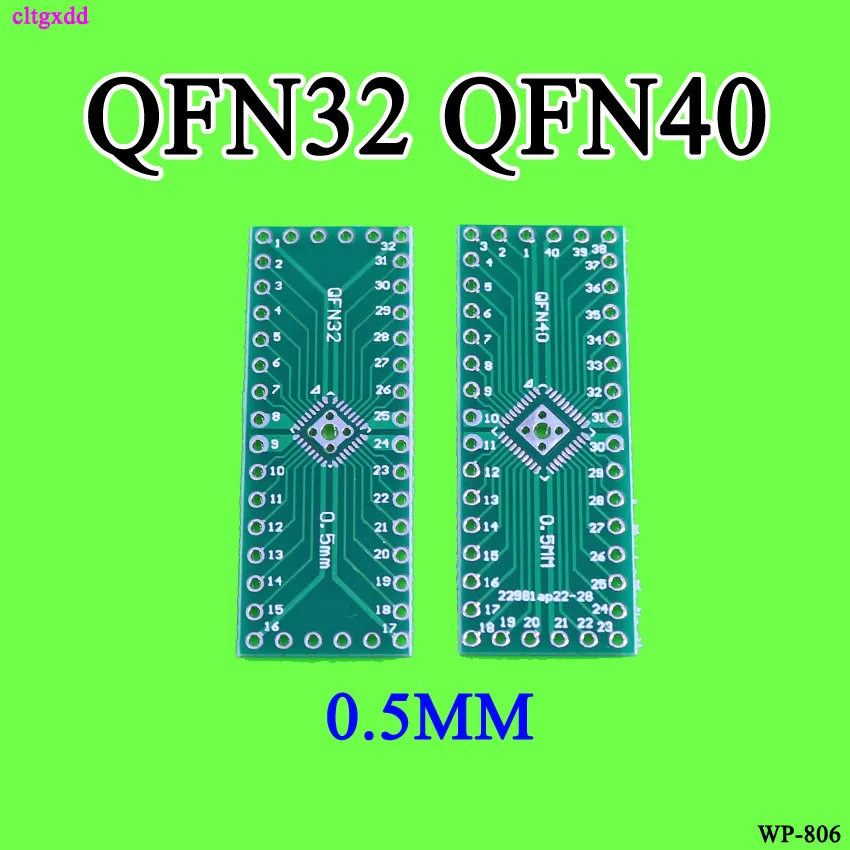 Cltgxdd 10 шт. материнская плата QFN32 QFN40 к DIP32 DIP40 0 5 мм адаптер для розетки